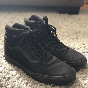 Vans black hightops, US Men’s size 11